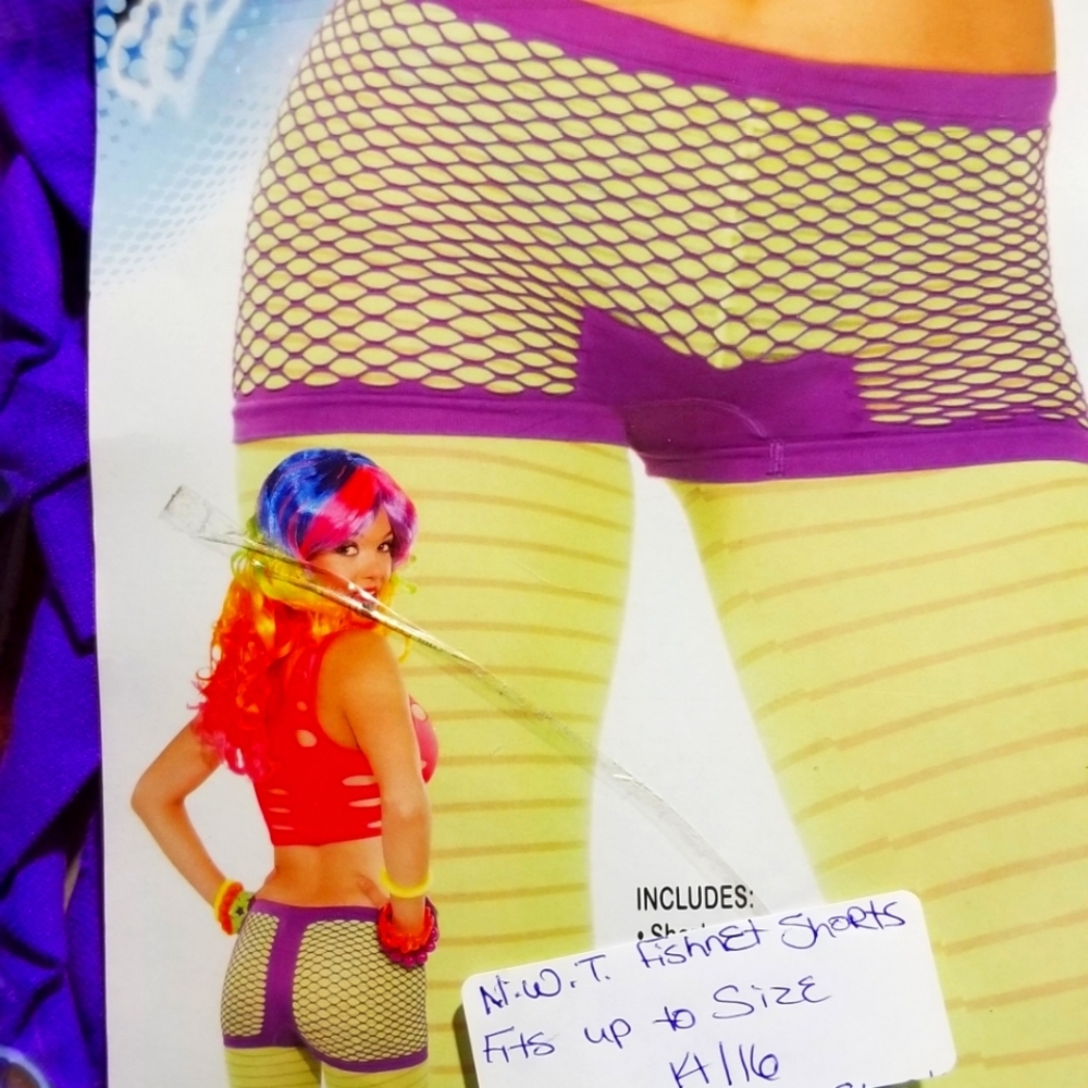 Fishnet Shorts by Club Candy NWT